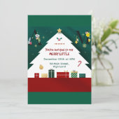 クリスマスユニーク招待状 招待状 (スタンド正面)