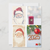 クリスマスユニーク招待状 招待状 (裏面)