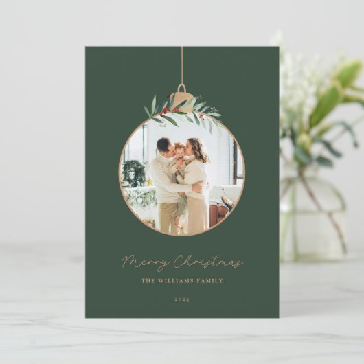 クリスマスユニーク飾りメリークリスマスフォト シーズンカード (スタンド正面)