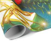 クリスマスユニーク、光沢のあるラッピング紙、カラフル、 ラッピングペーパー (ロールコーナー)