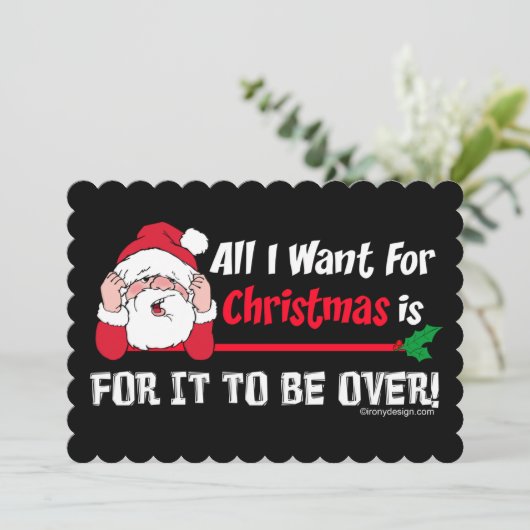 クリスマスユーモアだけのために欲しい シーズンカード (スタンド正面)