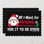 クリスマスユーモアだけのために欲しい シーズンカード (正面/裏面)