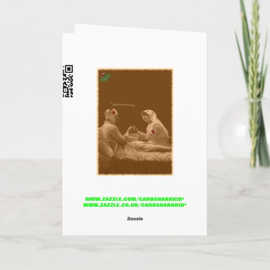 クリスマスユーモアのある夫人 シーズンカード (裏面)