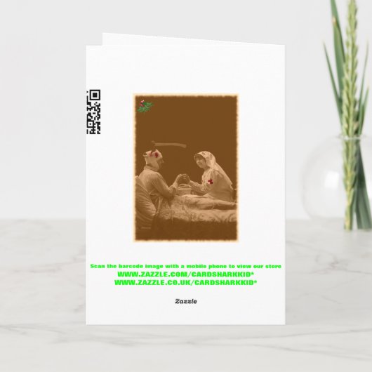 クリスマスユーモアのある シーズンカード (裏面)