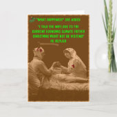 クリスマスユーモアのある シーズンカード (正面)