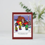 クリスマスユーモアのはがき シーズンポストカード (スタンド正面)