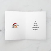 クリスマスユーモアのグリーティングカード シーズンカード (内部)