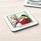 クリスマスユーモアのコースターセット コースター (左側)