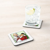 クリスマスユーモアのコースターセット コースター (右側)