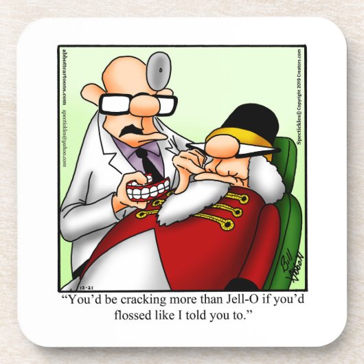 クリスマスユーモアのコースターセット コースター (正面)