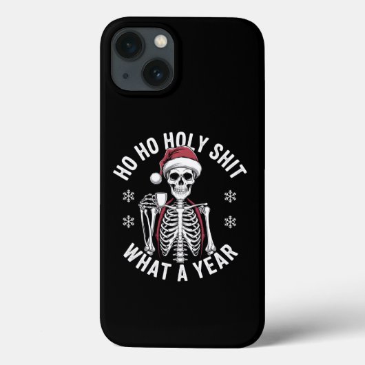 クリスマスユーモアのスケルトン Case-Mate iPhoneケース (裏面)