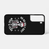 クリスマスユーモアのスケルトン SAMSUNG GALAXYケース (裏面横)