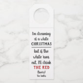 クリスマスユーモアのワインラベル ボトルネックタグ (正面)