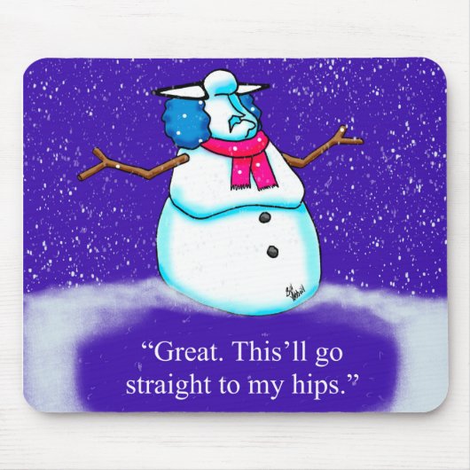 クリスマスユーモアマウスパッド マウスパッド (正面)