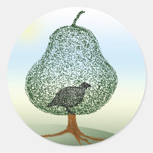 クリスマスユーモスホリデージョークカード封筒用シール ラウンドシール (正面)