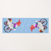 クリスマスヨガマットギフト格言（自転車とギフト付き） ヨガマット (正面(横))