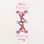 クリスマスヨガマットボディビルダーSanta with Gift ヨガマット (正面)