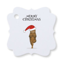 クリスマスヨガ猫のテキスト