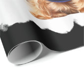 クリスマスヨークシャーテリアおもしろいヨークシャーテリアパピー ラッピングペーパー (ロールコーナー)