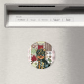 クリスマスヨークシャーテリア マグネット (インサイチュ (食洗機))