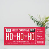 クリスマスライセンスプレートギフト券 (スタンド正面)