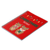 クリスマスライターノートブック – Reindeer ノートブック (左側)