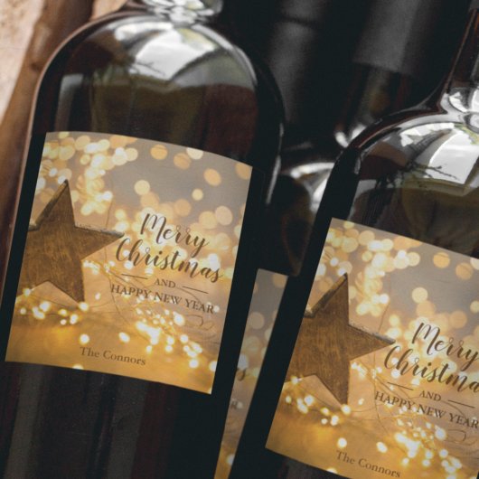 クリスマスライツホリデースター ワインラベル