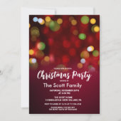 クリスマスライツホリデーパーティー 招待状 (正面)