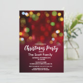 クリスマスライツホリデーパーティー 招待状 (スタンド正面)