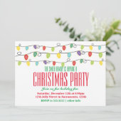 クリスマスライツホリデーフェスティバルパーティの招待状 招待状 (スタンド正面)
