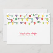 クリスマスライツホリデーフェスティバルパーティの招待状 招待状 (裏面)