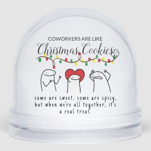 クリスマスライトおもしろいコワーカーミームアートホワイト (正面)