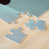 クリスマスライトかわいいタキシード猫 ジグソーパズル (側面)