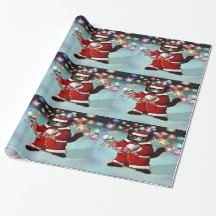 クリスマスライトかわいいタキシード猫