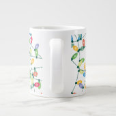 クリスマスライトが絡まった ジャンボコーヒーマグカップ (裏面)