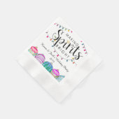 クリスマスライトとオーナメントカクテルナプキン 縁ありカクテルナプキン (角)