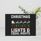クリスマスライトと平等な権利フェミニスト 招待状 (スタンド正面)