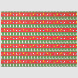 クリスマスライトと木 薄葉紙