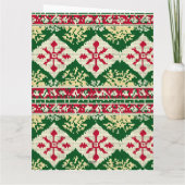 クリスマスライトのクリスマスのミスキフ・フェレット カード (裏面)