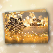 クリスマスライトのスノーフレーク・ストランド シーズンカード
