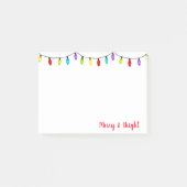 クリスマスライトのノートを投稿 ポストイット (正面)