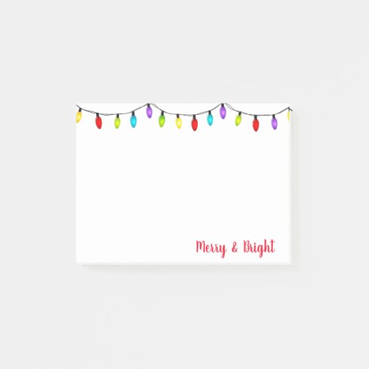 クリスマスライトのノートを投稿 ポストイット (正面)