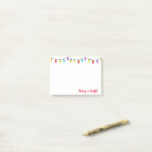 クリスマスライトのノートを投稿 ポストイット (デスク上)