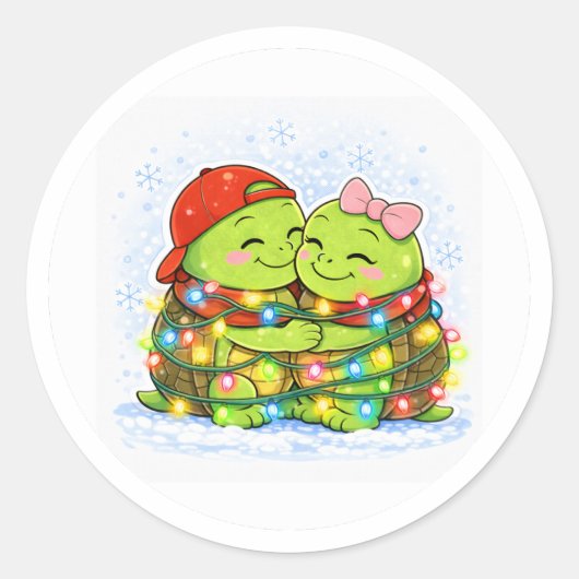 クリスマスライトの楽しみ ラウンドシール (正面)