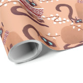 クリスマスライトの猫たち ラッピングペーパー (ロールコーナー)