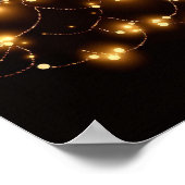 クリスマスライトの背景。 ポスター (角)