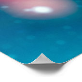 クリスマスライトの背景。休日グラ白熱［赤熱］光を放つフィ ポスター (角)