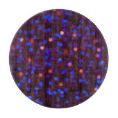 クリスマスライトぼやけ、フェスティバルの背景。 カッティングボード (正面)