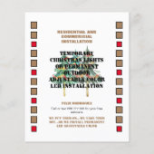 クリスマスライトまたは常用屋外LED チラシ (裏面)