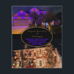 クリスマスライトまたは常用屋外LED チラシ<br><div class="desc">クリスマスライト2枚の写真インスタレーションフライヤー。休日または永続的な屋外LEDの色の変更が可能なインストール。</div>